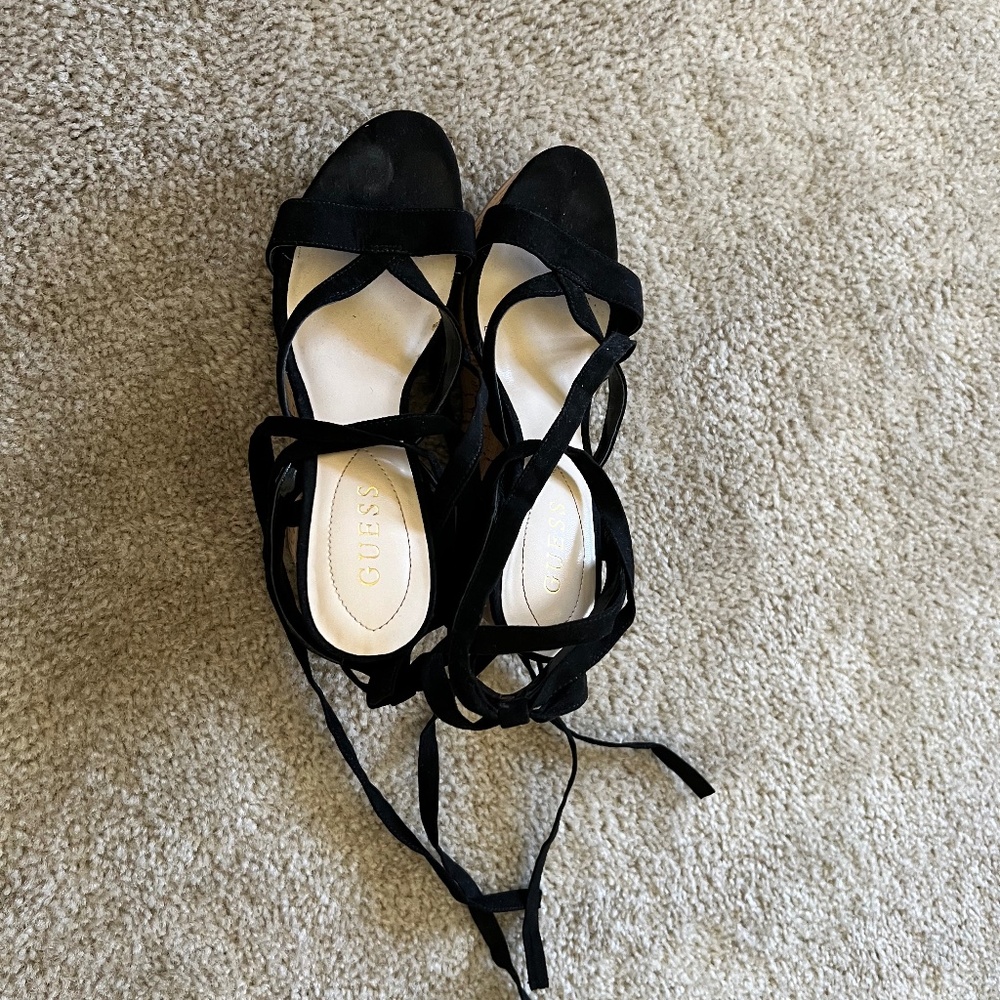 Women’s guess lace up wedges